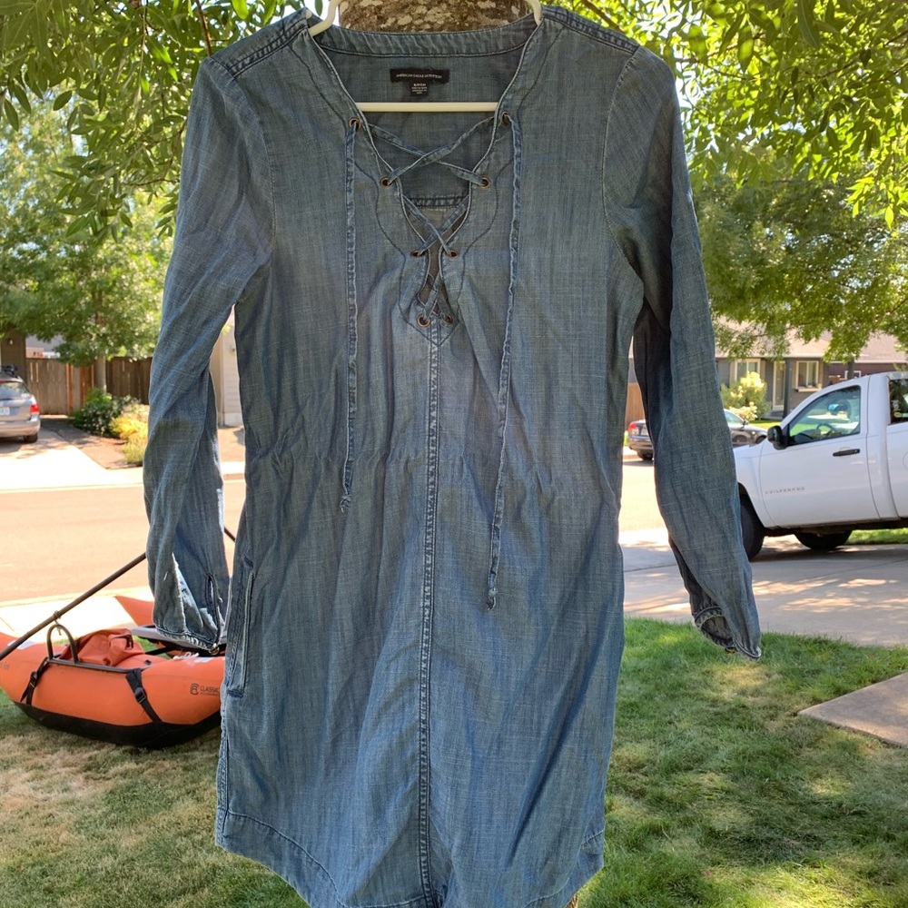 AE Lace Up Tunic Dress